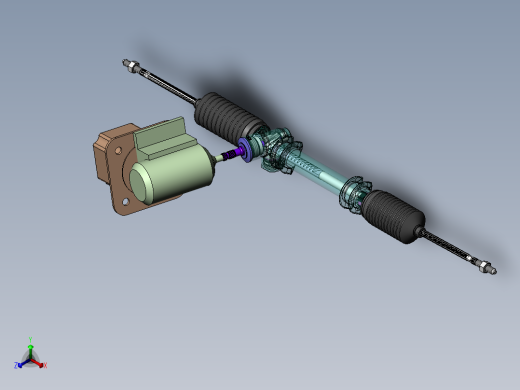 汽车转向器正等轴测缩略图