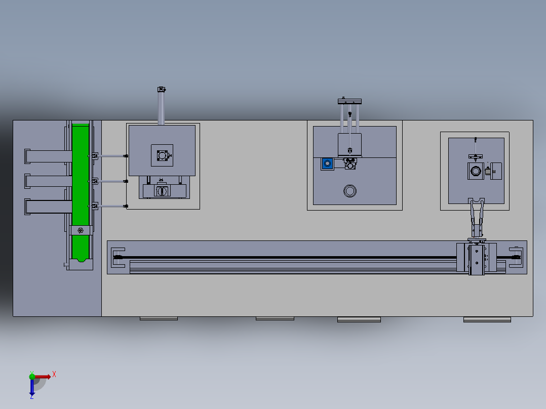 自动机器俯视图