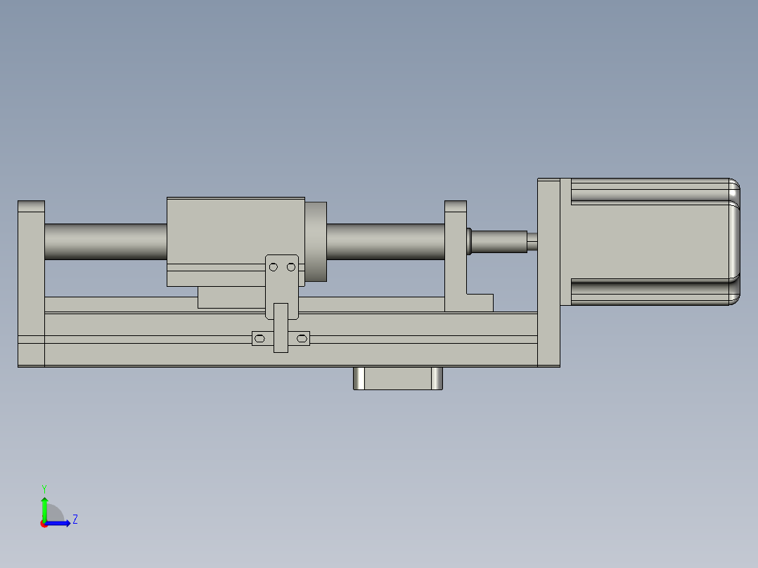 JD40G-K 滚珠丝杠模组左视图