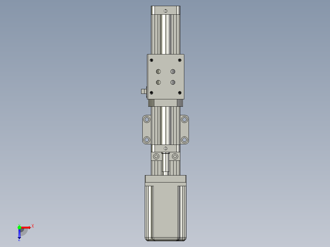JD40G-K 滚珠丝杠模组俯视图