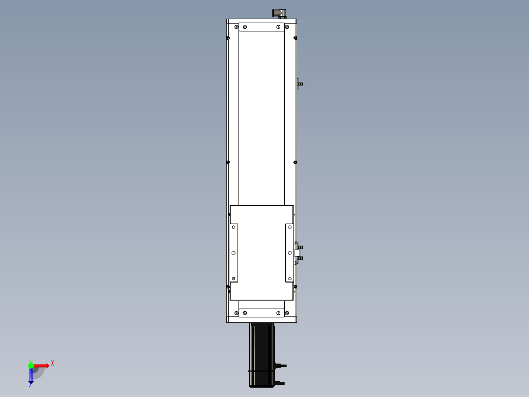 Toyo东佑达直线模组-ECH17-400-BC-400W+煞車俯视图