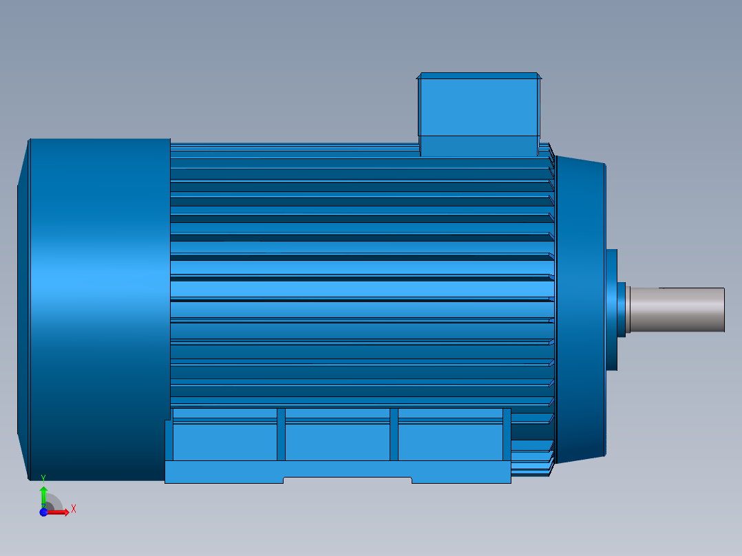 有参数的电动机前视图
