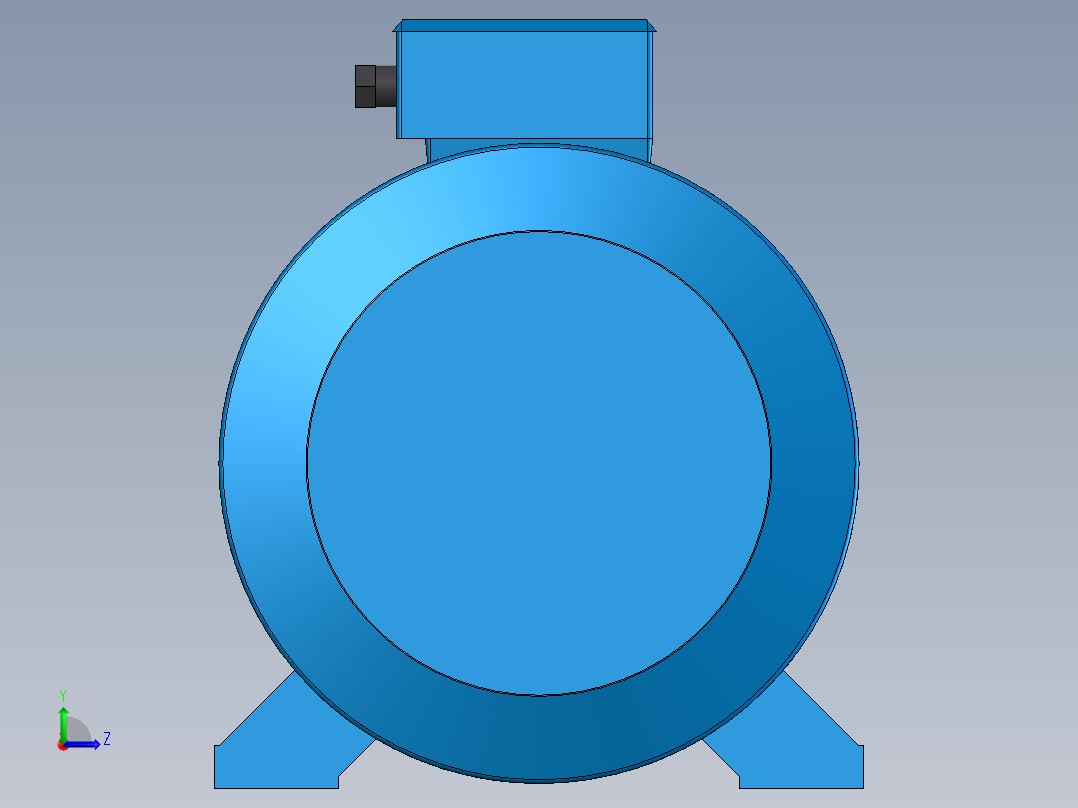 有参数的电动机左视图