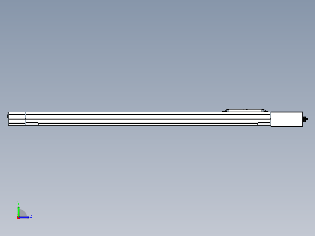 Toyo东佑达直线模组-M65-S-X52-950-L-M40-C4左视图