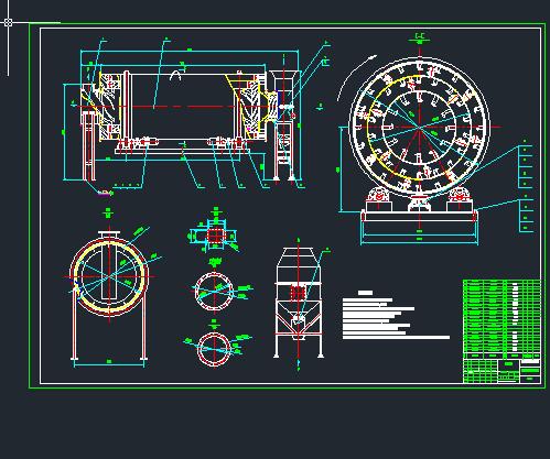 内循环式烘干机总体及卸料装置 包含CAD图纸说明文档参考资料