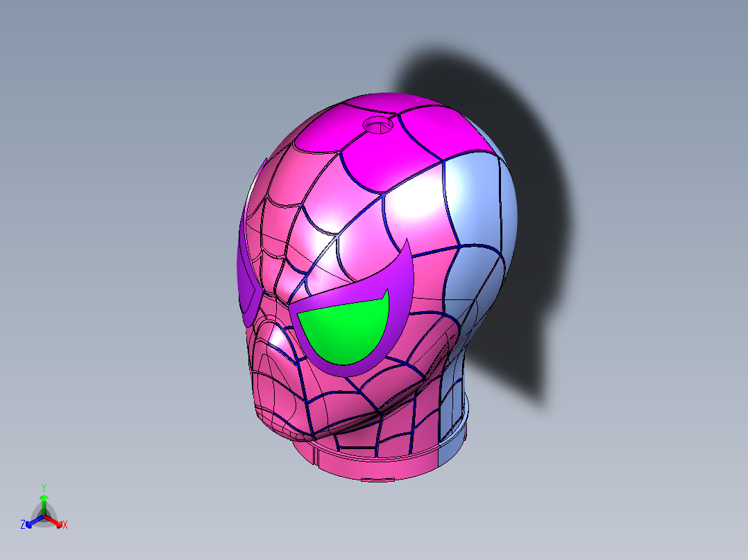 蜘蛛侠正等轴测图