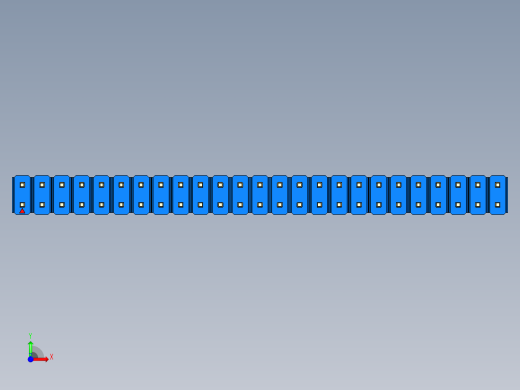 彩色公头100mil（2.54mm）系列-DS1021_blue_2x25p_100mil_Type1_rev1.0前视缩略图
