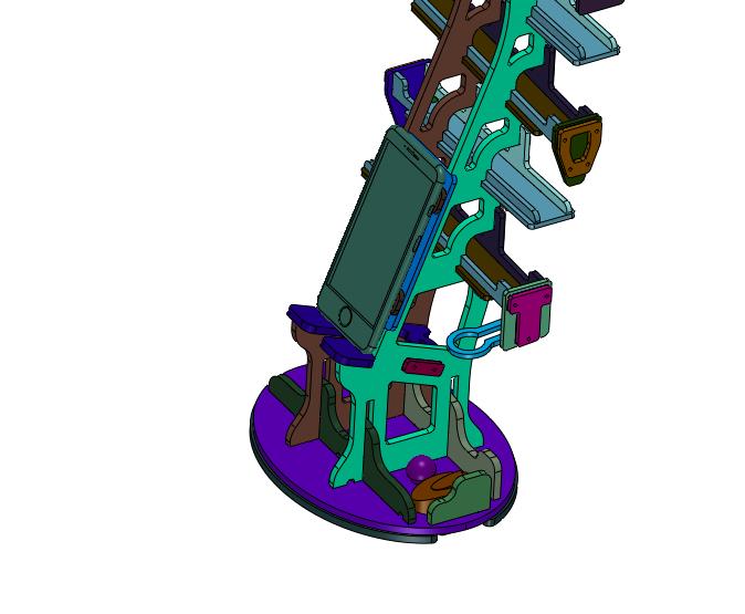 收纳手机机架办公桌台灯