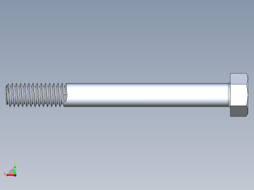 UNC 六角螺栓-Hex Bolt 0.3125-18 x 3后视缩略图