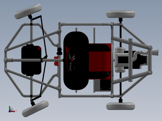 465赛车车架SW设计前视缩略图