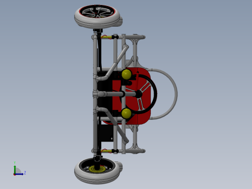 465赛车车架SW设计左视缩略图