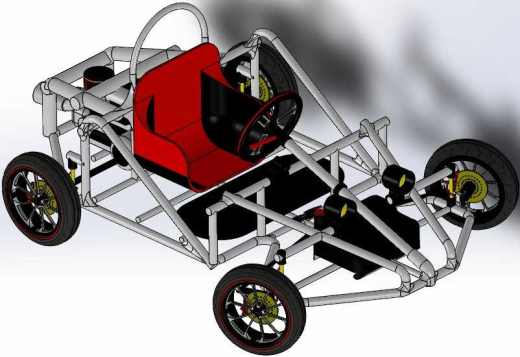 465赛车车架SW设计缩略图