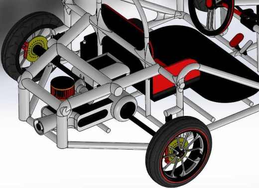 465赛车车架SW设计缩略图