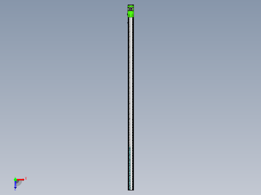 东锦齿条传动DH136G-S4000-BU-减速机+P400W俯视图