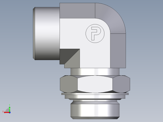 卡套式工业通用硬管接头EO_Adjustable_Locknut_elbow_WEE25SROMDCF后视缩略图