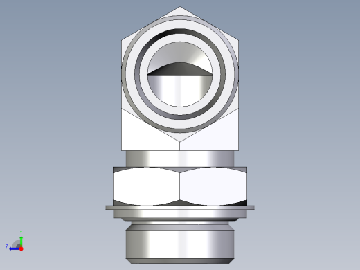 卡套式工业通用硬管接头EO_Adjustable_Locknut_elbow_WEE25SROMDCF右视缩略图