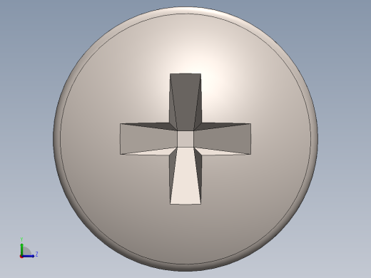 螺丝 M3.5 十字盘头-M3.5 x 8 Screw head.SLDPRT左视缩略图