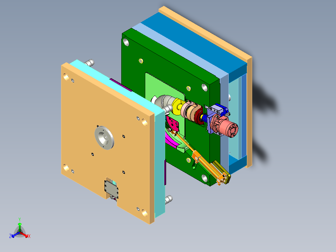 管件注射模具3D模型图纸 X_T格式