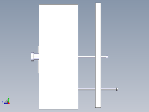 订书机卡片注塑模具设计右视缩略图