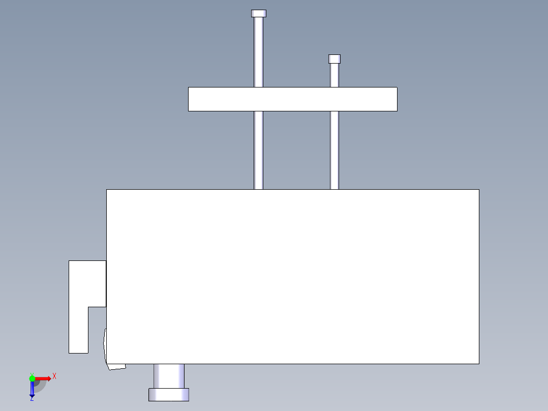 订书机卡片注塑模具设计俯视图