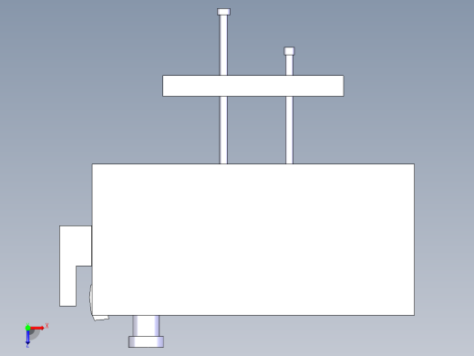 订书机卡片注塑模具设计俯视缩略图
