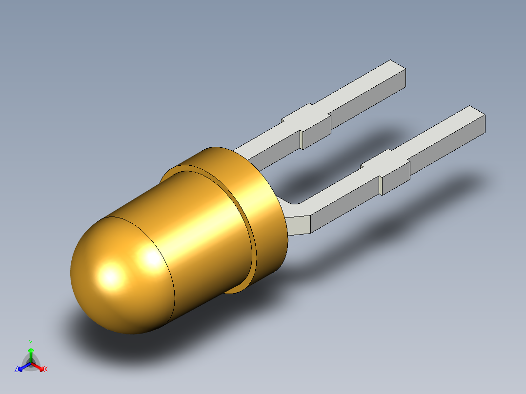 光电元件封装-L-934ED正等轴测图