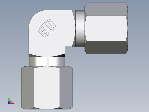 卡套式工业通用硬管接头EO_Union_elbow_W06SCF前视缩略图