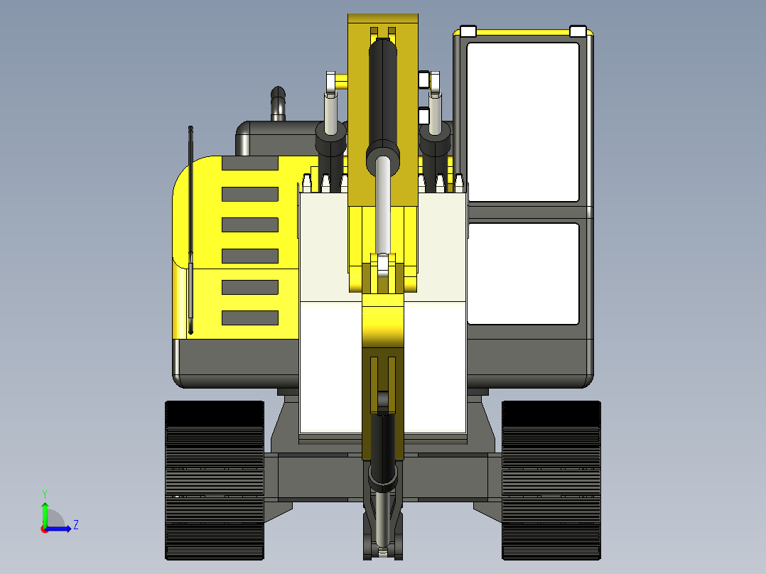 Pelleteuse 卡特彼勒挖掘机320 CAT左视图
