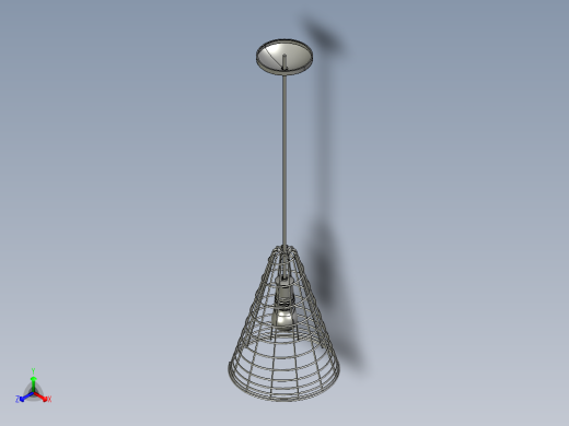 复古吊灯8正等轴测缩略图