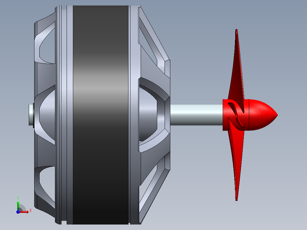 直流电机前视图
