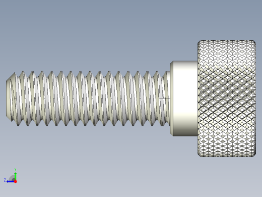 滚花指旋螺钉-M14 x 14mm右视缩略图