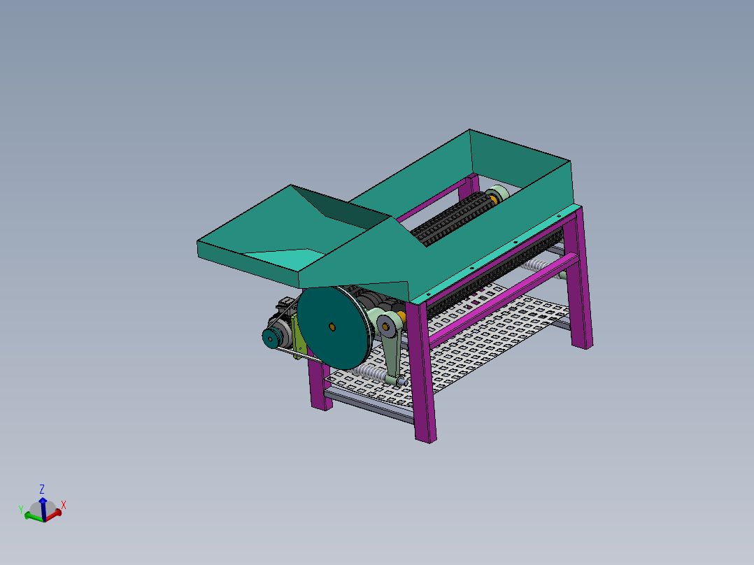 Q381-玉米剥皮机的设计【三维SolidWorks】