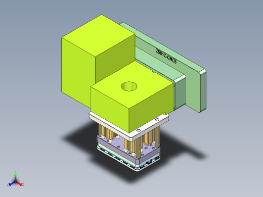 Z581C笔记本CNC工装夹具三维模型-CNC5-0916