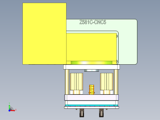 Z581C笔记本CNC工装夹具三维模型-CNC5-0916前视缩略图