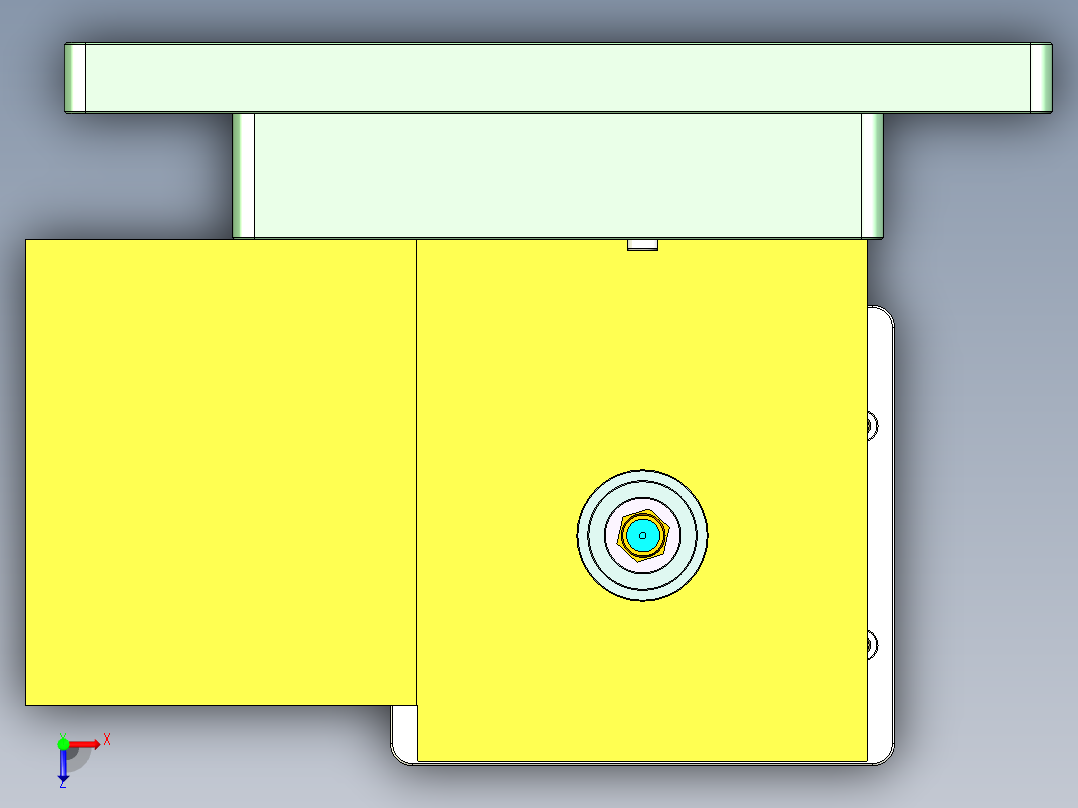 Z581C笔记本CNC工装夹具三维模型-CNC5-0916俯视图