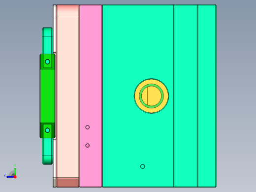 AT1-CNC5笔记本CNC工装夹具三维模型右视缩略图