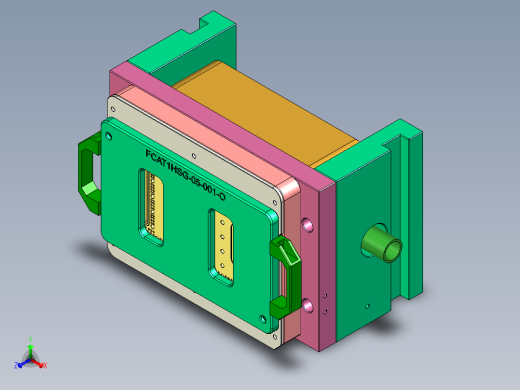AT1-CNC5笔记本CNC工装夹具三维模型正等轴测缩略图