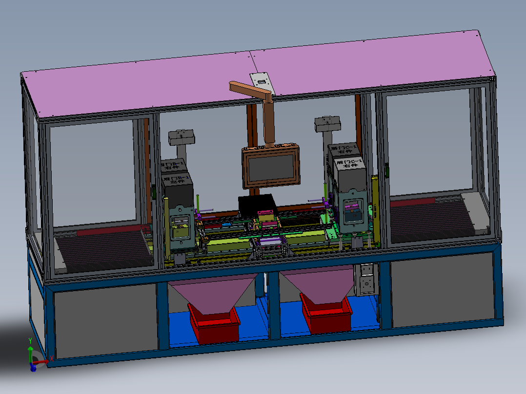 车门密封条内水切定长裁断机（sw18可编辑+cad+bom）