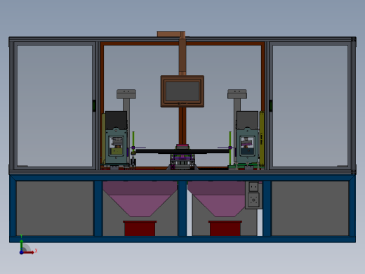 车门密封条内水切定长裁断机（sw18可编辑+cad+bom）前视缩略图