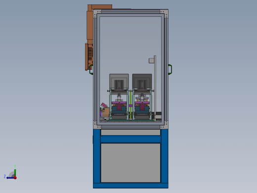 车门密封条内水切定长裁断机（sw18可编辑+cad+bom）右视缩略图