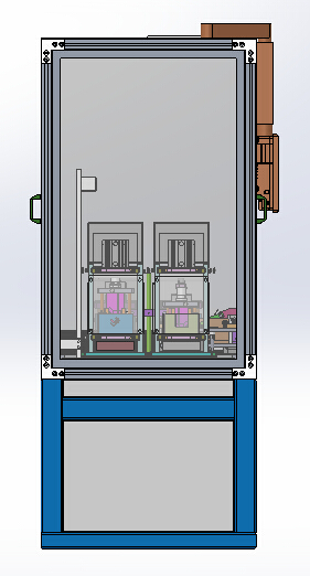 车门密封条内水切定长裁断机（sw18可编辑+cad+bom）
