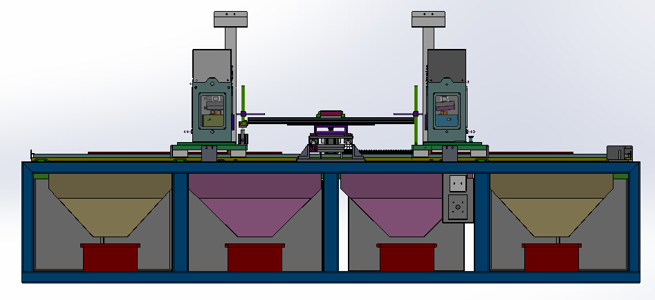车门密封条内水切定长裁断机（sw18可编辑+cad+bom）