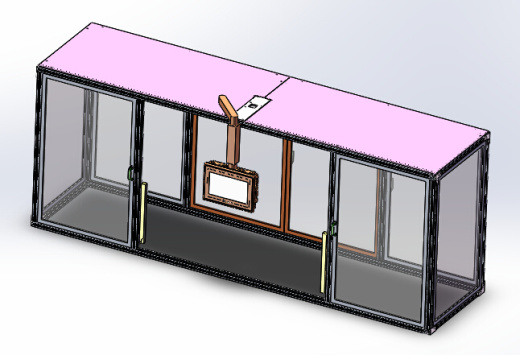 车门密封条内水切定长裁断机（sw18可编辑+cad+bom）缩略图