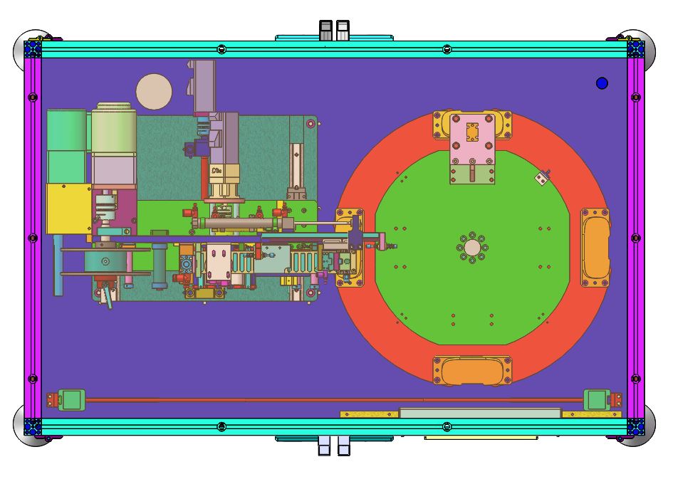 自动贴标设备（sw18可编辑+工程图+bom）
