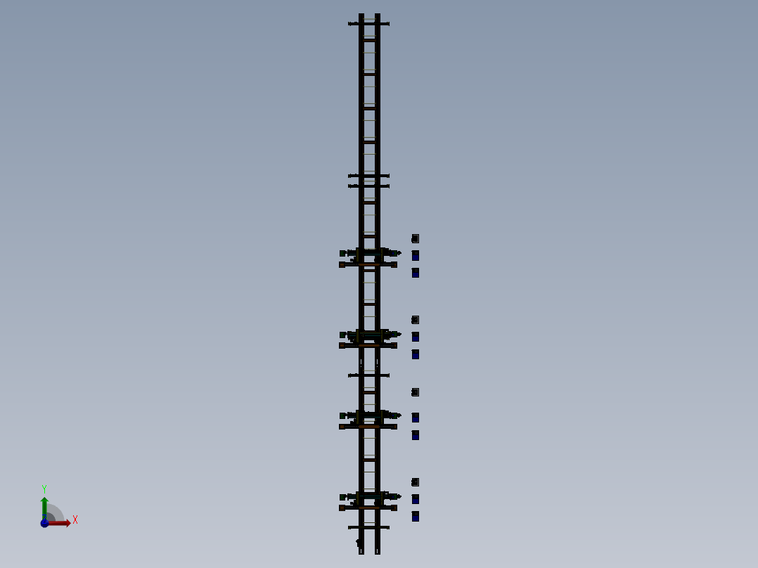 三一智能专机焊接线sw12可编辑前视图