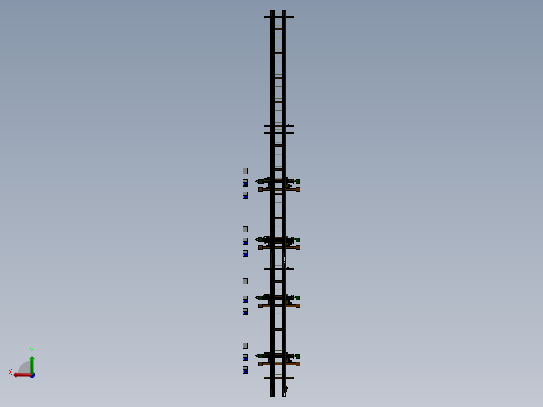 三一智能专机焊接线sw12可编辑后视图