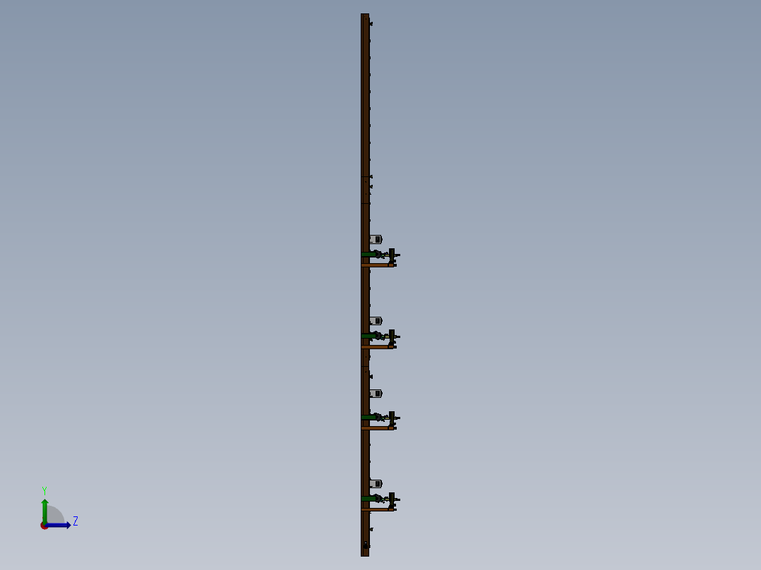 三一智能专机焊接线sw12可编辑左视图