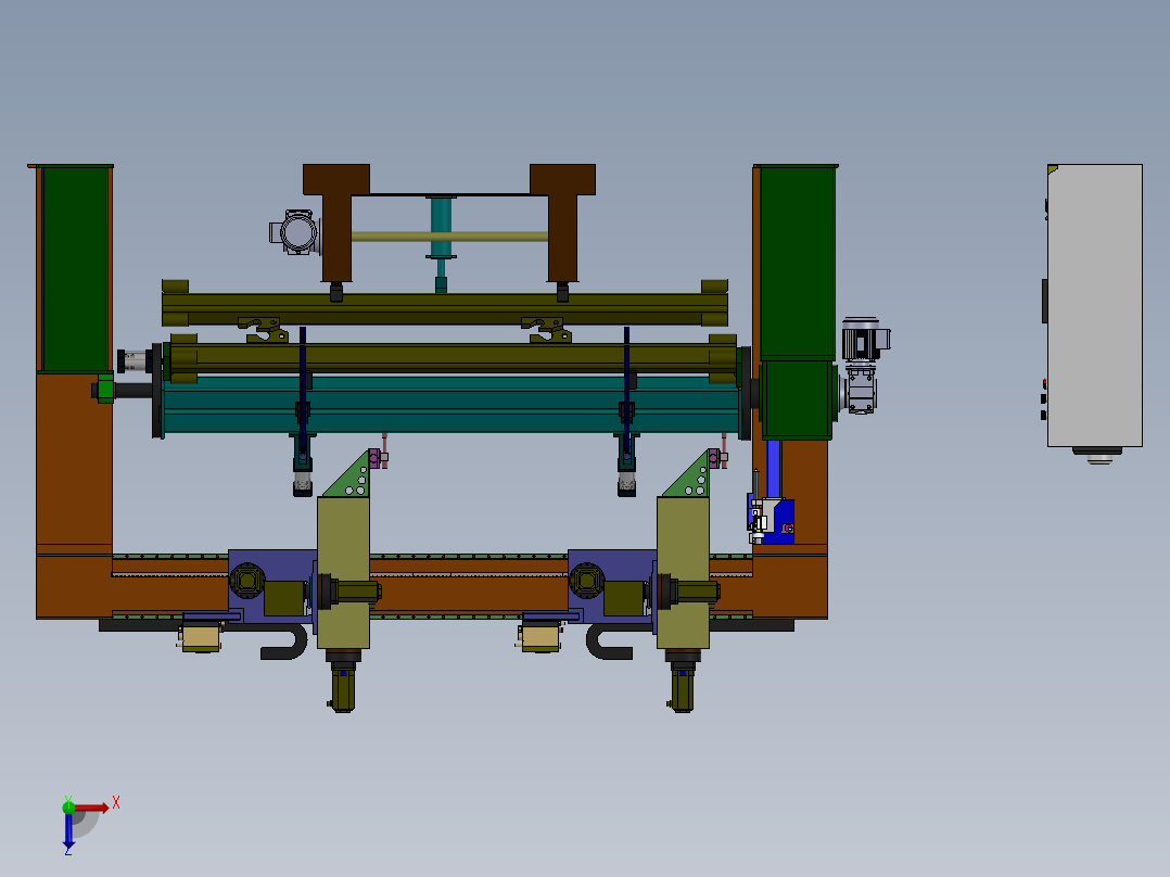 三一智能专机焊接线sw12可编辑俯视图
