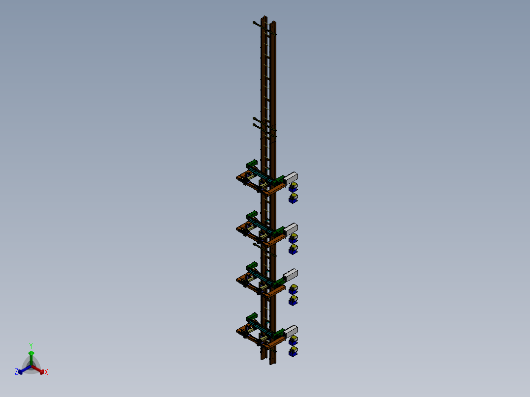 三一智能专机焊接线sw12可编辑正等轴测图