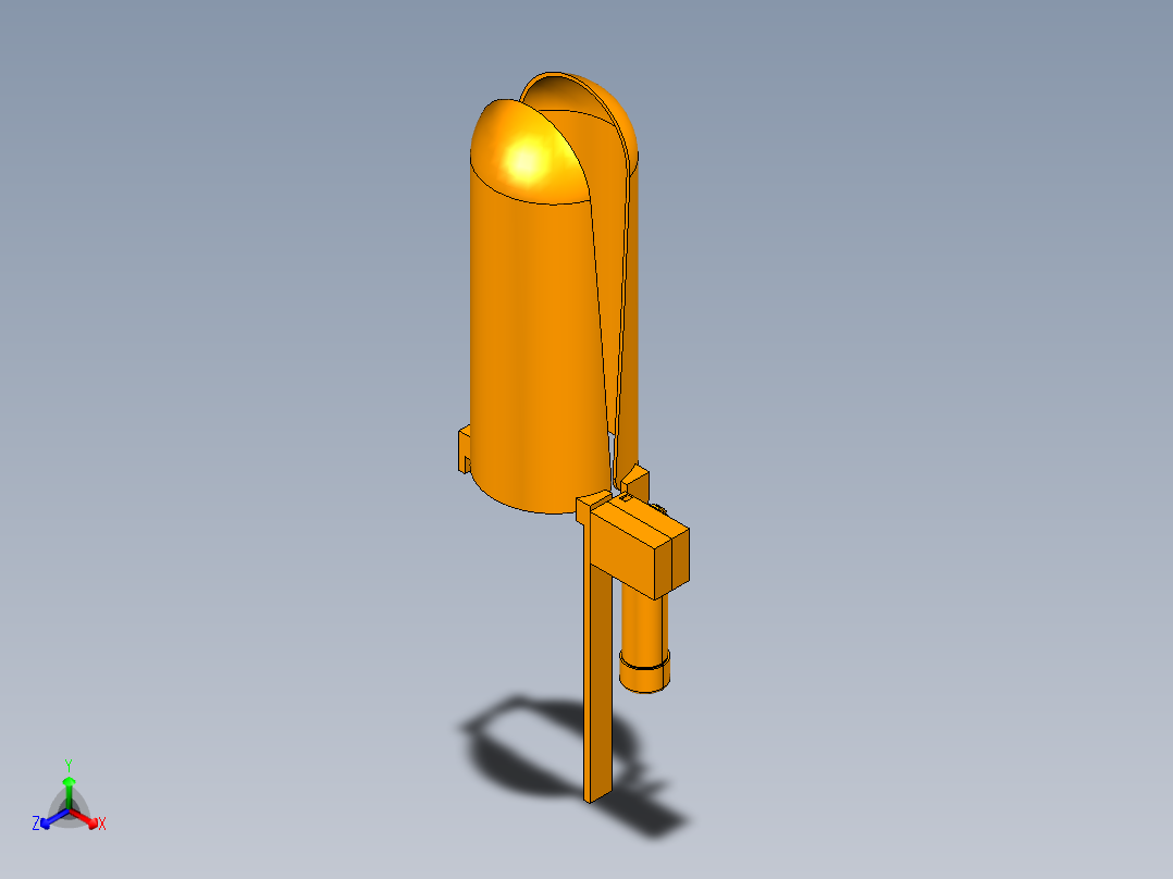 妇产科临床手术用阴部扩撑器1532272===80正等轴测图
